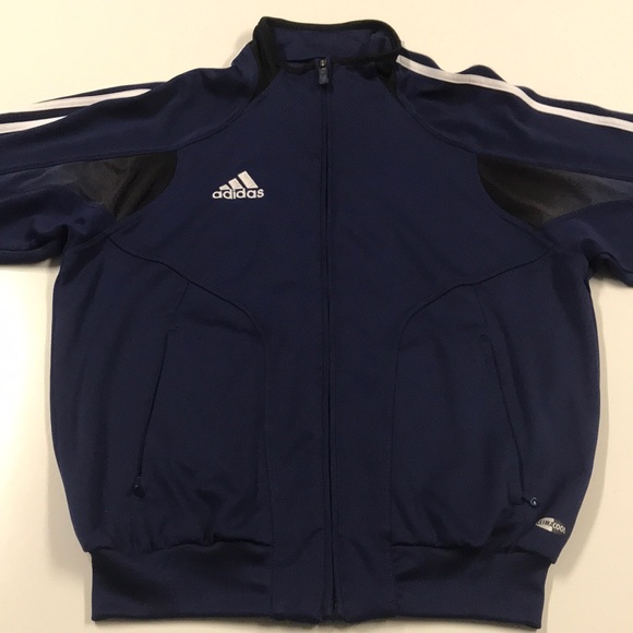 adidas Other - ADIDAS Blue Full Zip Sweatshirt Mens Small
